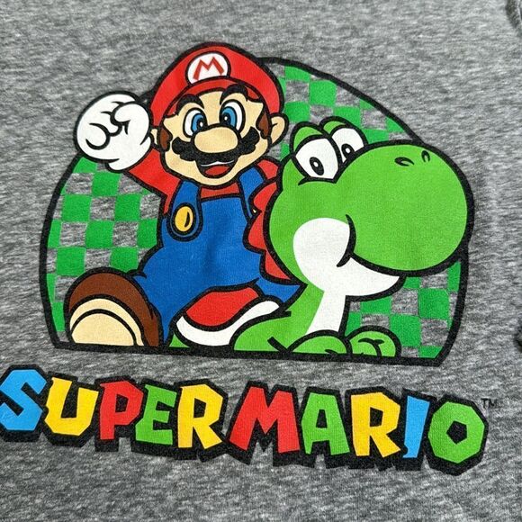 JUMPING BEANS SUPER MARIO SHIRT. HEATHER GRAY - Picture 3 of 4